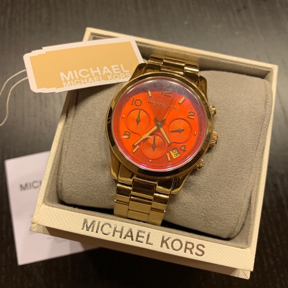 Michael Kors Orange Dial Watch